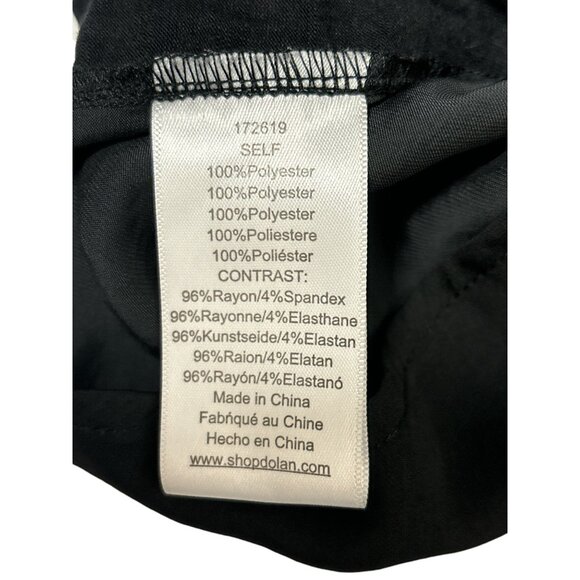 Dolan Left Coast Collection Womens Ruffle Sleeve Blouse Black Medium - Picture 4 of 6